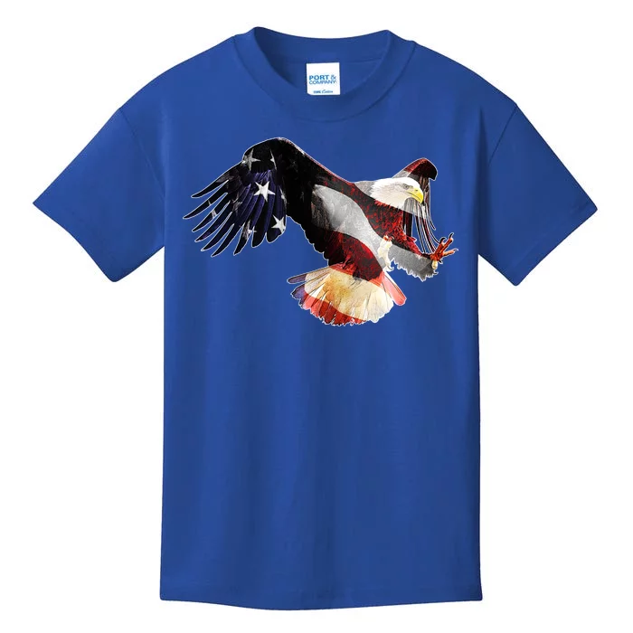 Patriotic American Bold Eagle Kids T-Shirt