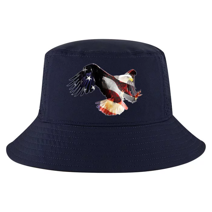 Patriotic American Bold Eagle Cool Comfort Performance Bucket Hat