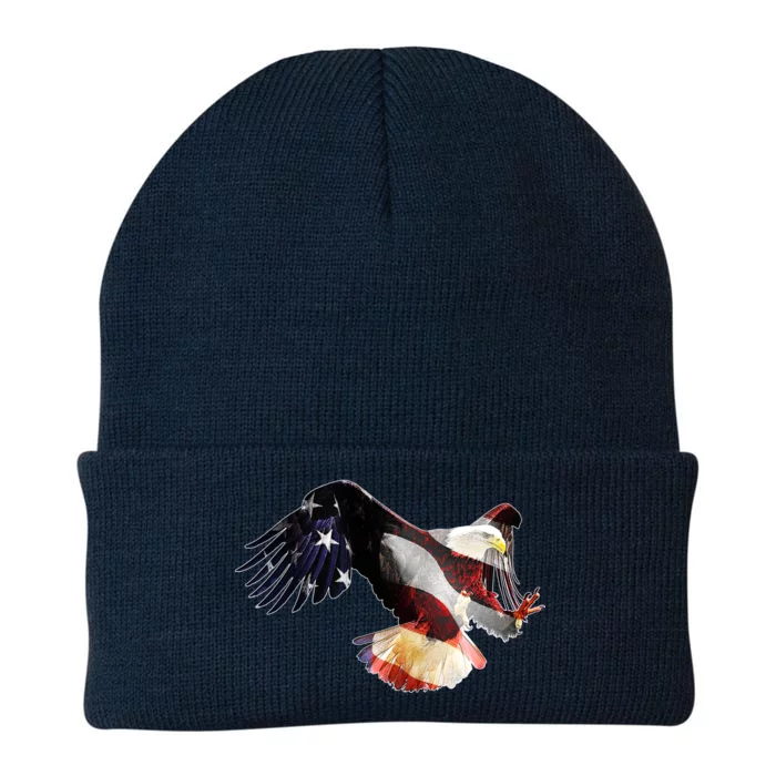 Patriotic American Bold Eagle Knit Cap Winter Beanie