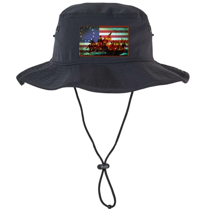 Patriotic Betsy Ross The Crossing Of Delaware Legacy Cool Fit Booney Bucket Hat