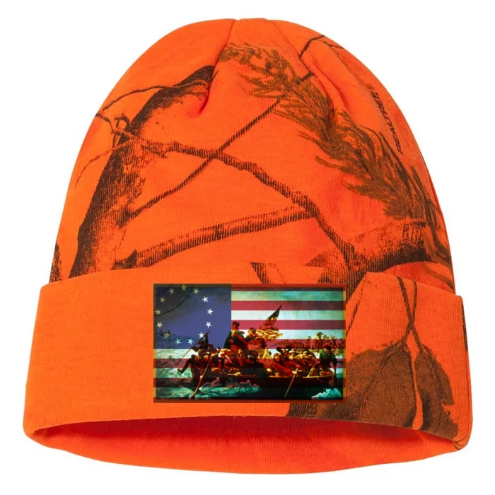 Patriotic Betsy Ross The Crossing Of Delaware Kati - 12in Camo Beanie