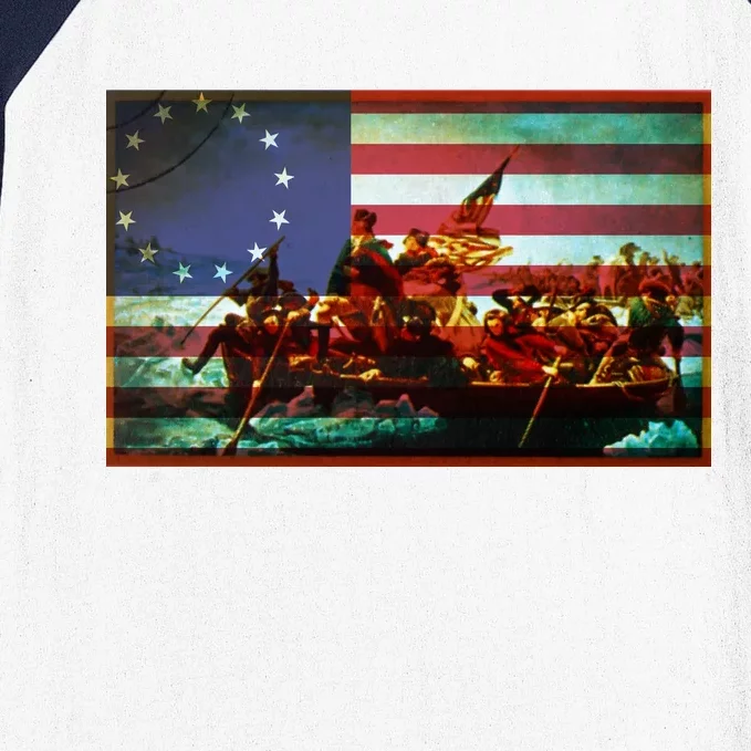 Patriotic Betsy Ross The Crossing Of Delaware Baseball Sleeve Shirt