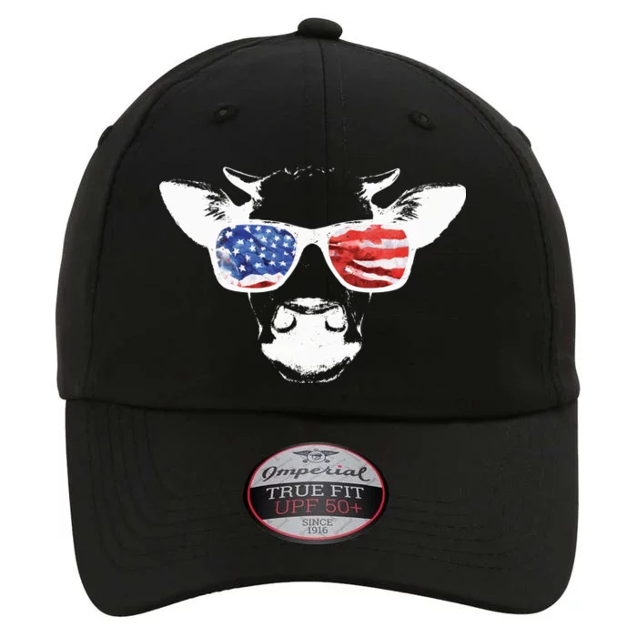 Patriotic Cow USA Flag Sunglasses The Original Performance Cap