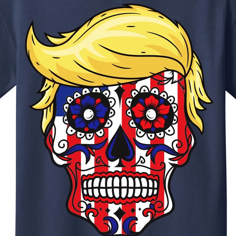 Patriotic Donald Trump Sugar Skull T-Shirt