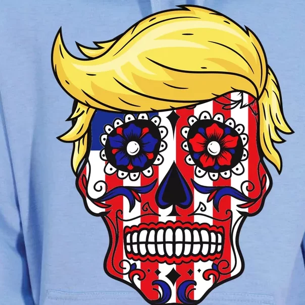 Patriotic Donald Trump Sugar Skull Unisex Surf Hoodie