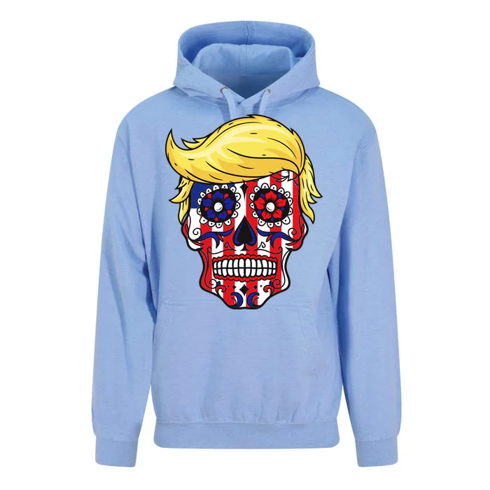 Patriotic Donald Trump Sugar Skull Unisex Surf Hoodie