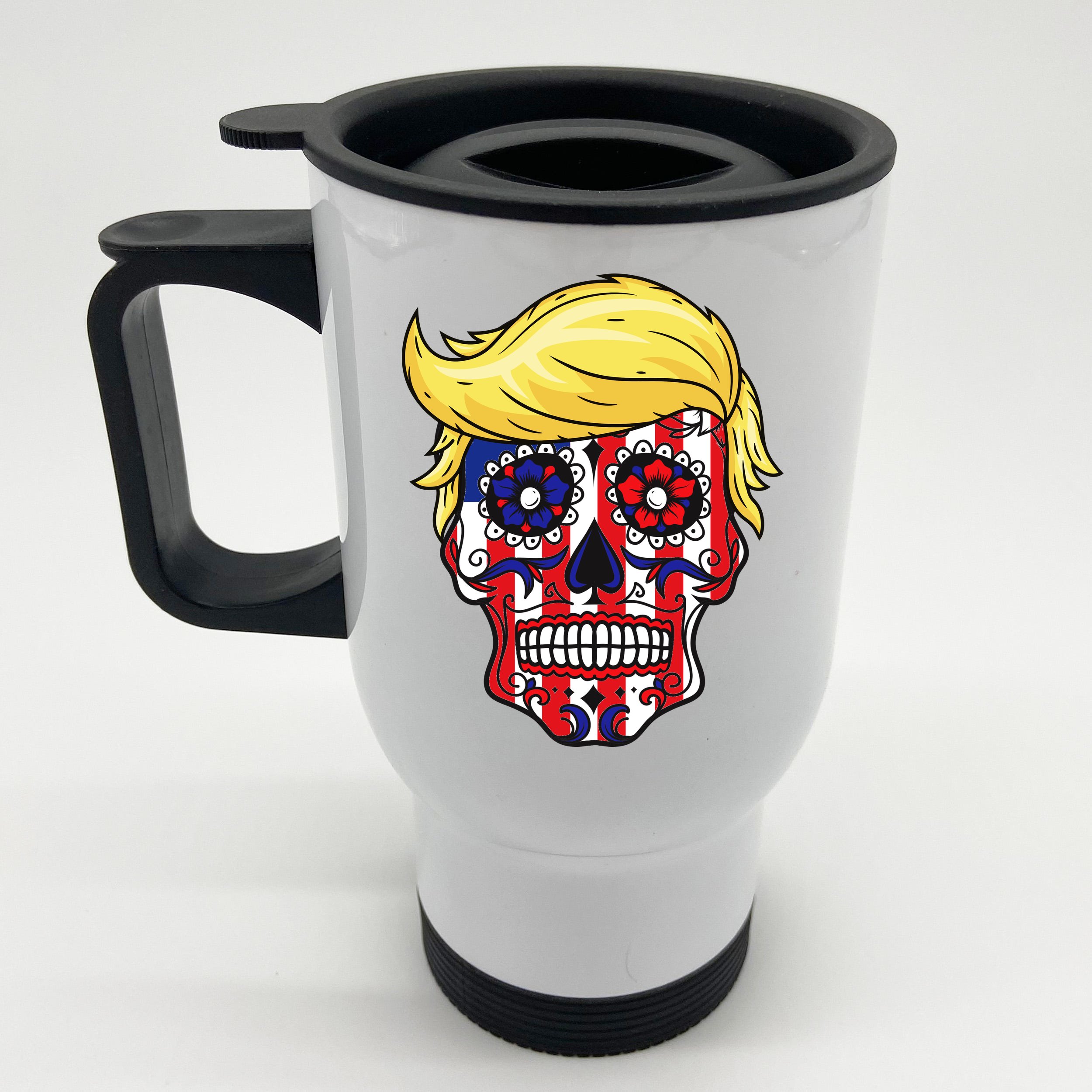 Patriotic Donald Trump Sugar Skull T-Shirt