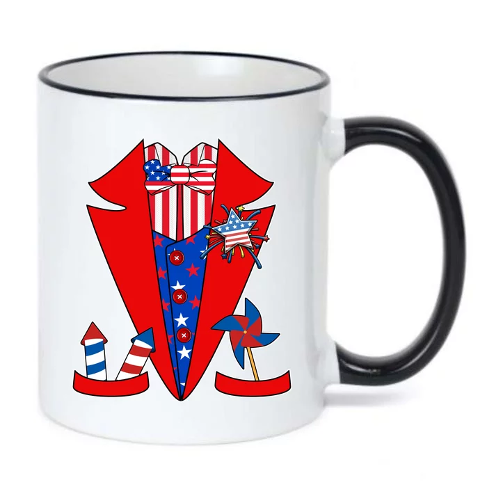 Patriotic Independence Day Tuxedo Black Color Changing Mug