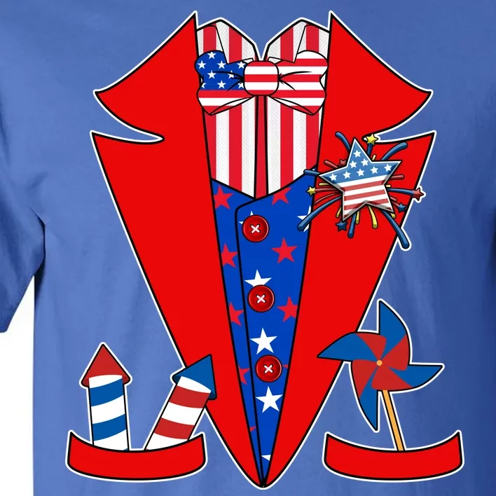 Patriotic Independence Day Tuxedo Tall T-Shirt