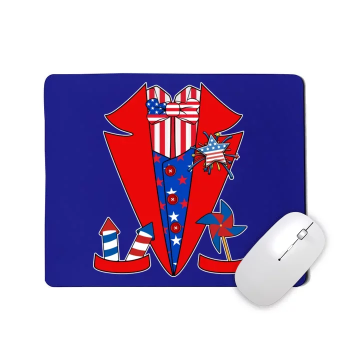 Patriotic Independence Day Tuxedo Mousepad