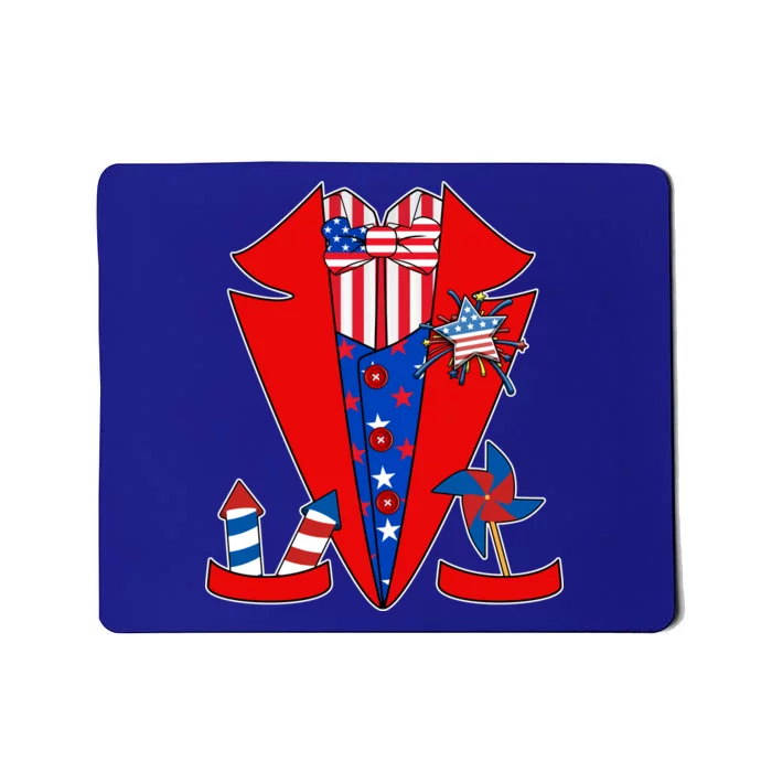 Patriotic Independence Day Tuxedo Mousepad