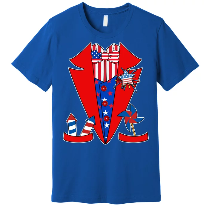 Patriotic Independence Day Tuxedo Premium T-Shirt