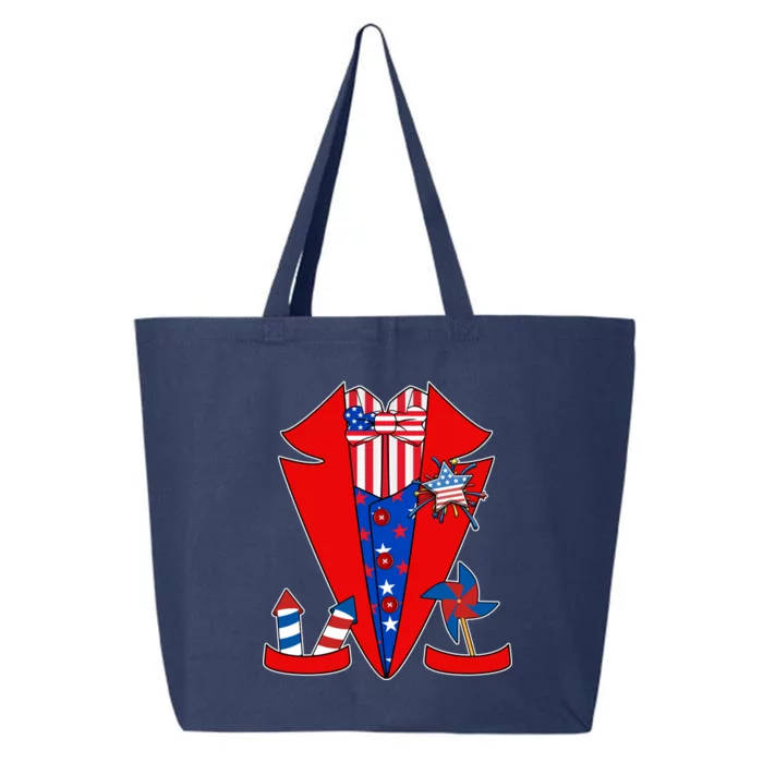 Patriotic Independence Day Tuxedo 25L Jumbo Tote