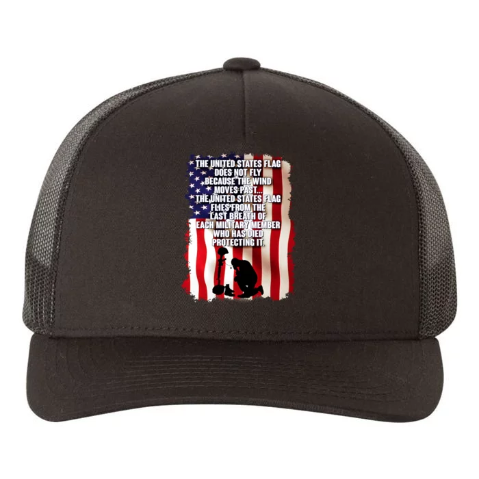 Patriotic Memorial Day United States Flag Yupoong Adult 5-Panel Trucker Hat