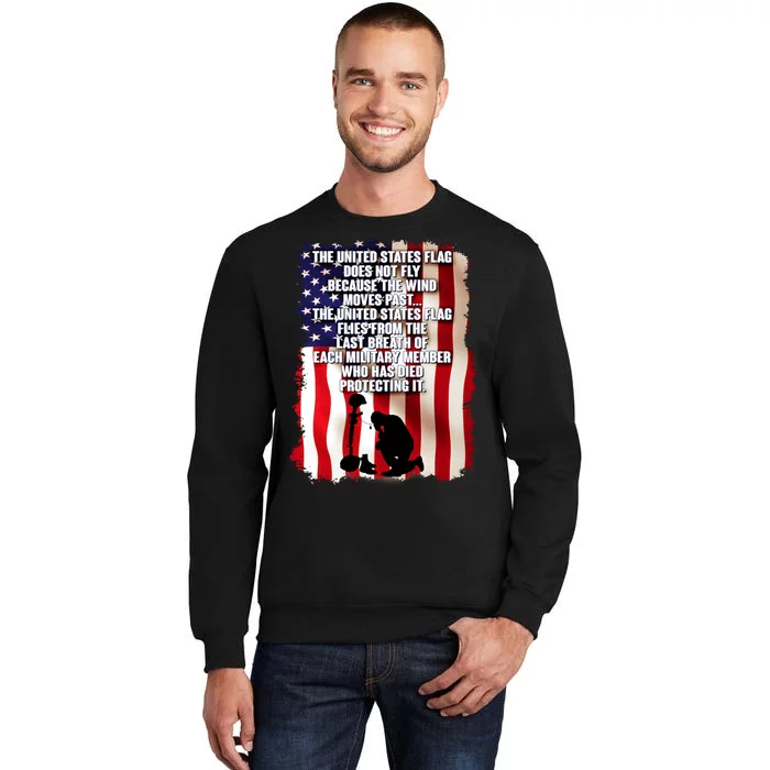 Patriotic Memorial Day United States Flag Tall Sweatshirt