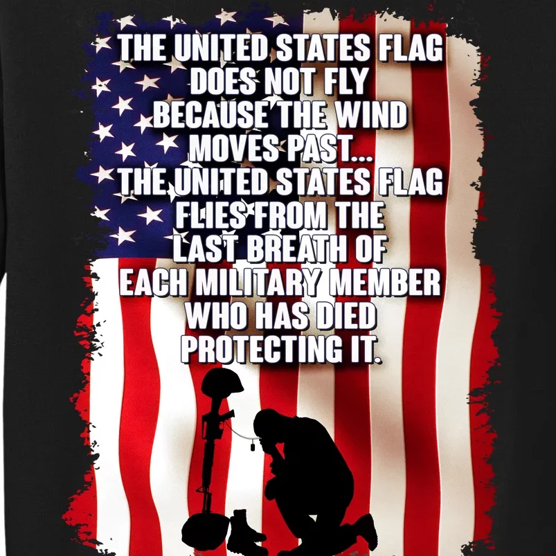 Patriotic Memorial Day United States Flag Tall Sweatshirt