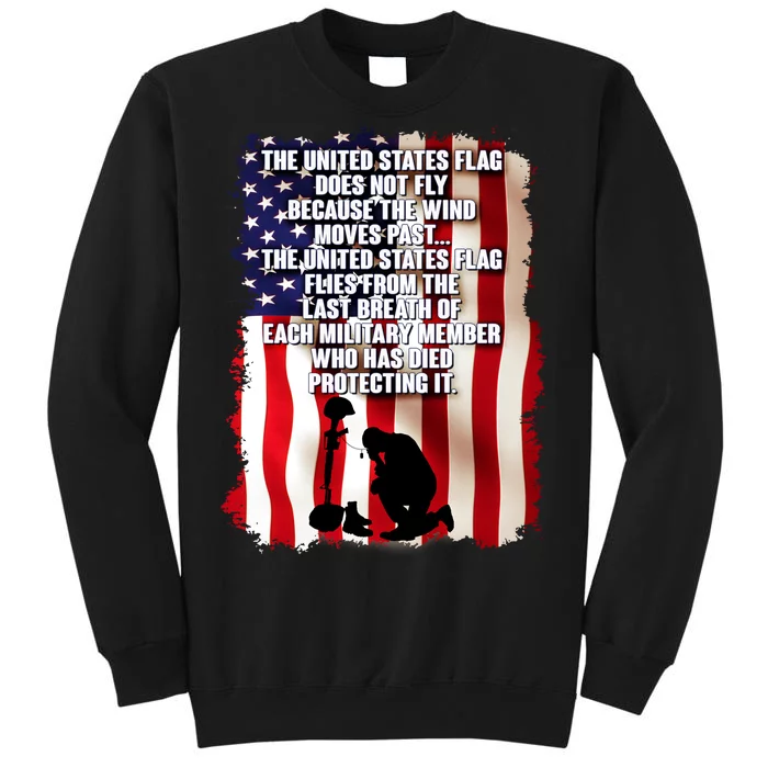 Patriotic Memorial Day United States Flag Tall Sweatshirt