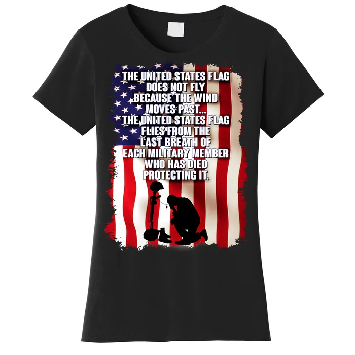 Patriotic Memorial Day United States Flag Women's T-Shirt