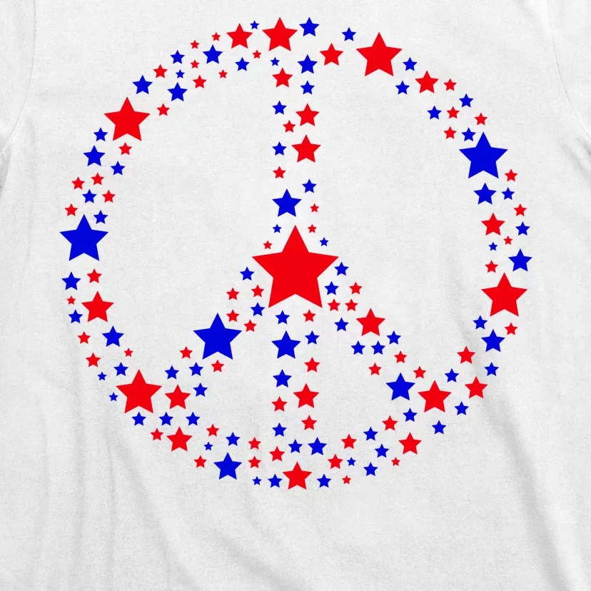 Patriotic Peace Sign Stars T-Shirt