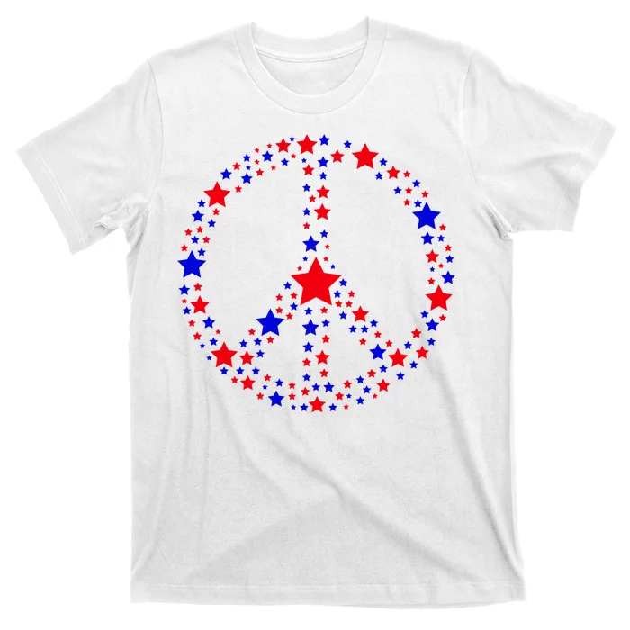 Patriotic Peace Sign Stars T-Shirt