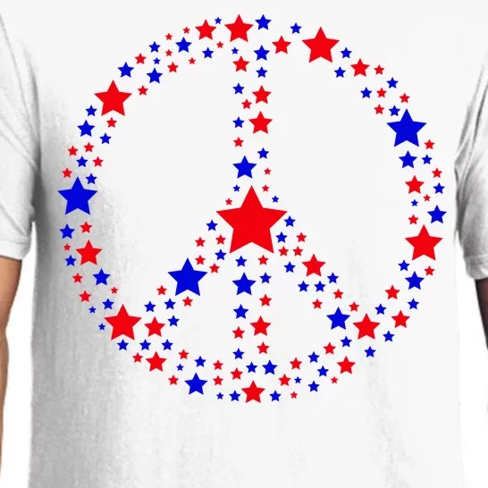 Patriotic Peace Sign Stars Pajama Set