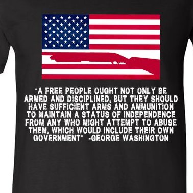 Patriotic Quote George Washington V-Neck T-Shirt