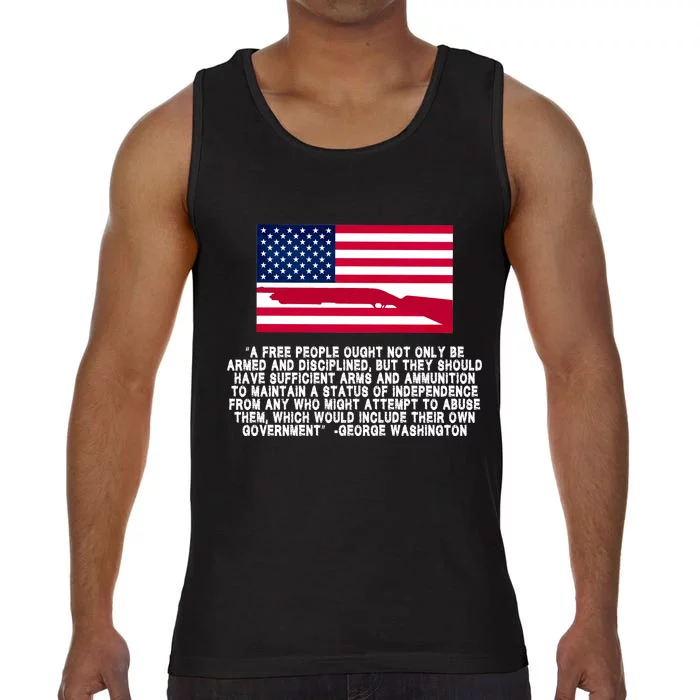 Patriotic Quote George Washington Comfort Colors® Tank Top