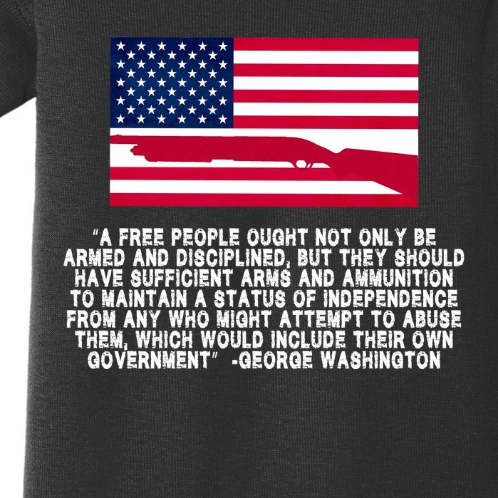 Patriotic Quote George Washington Baby Bodysuit