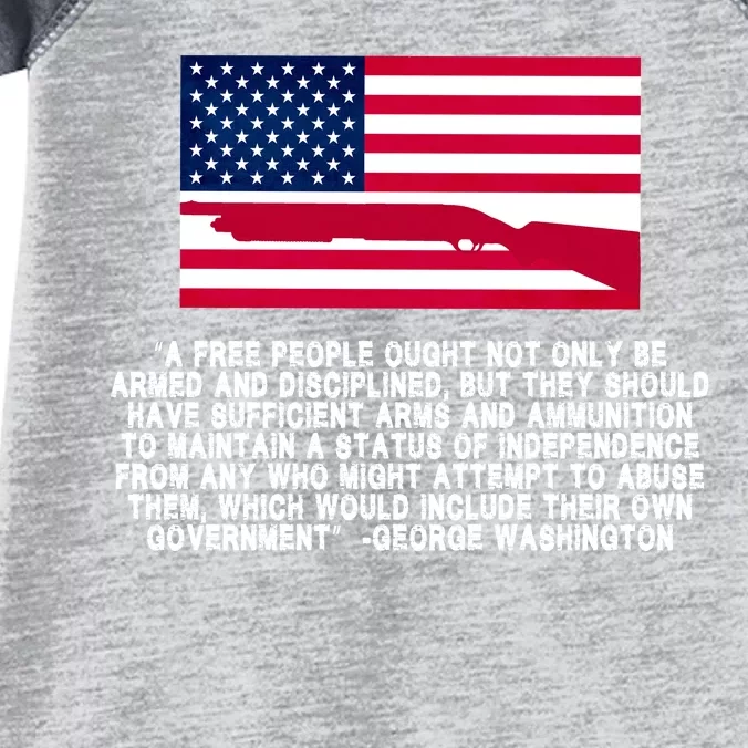 Patriotic Quote George Washington Infant Baby Jersey Bodysuit