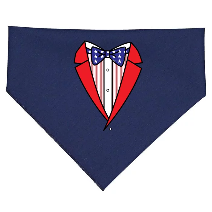 Patriotic Tuxedo USA-Made Doggie Bandana