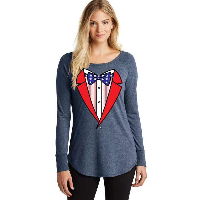 Patriotic Tuxedo Women's Perfect Tri Tunic Long Sleeve Shirt