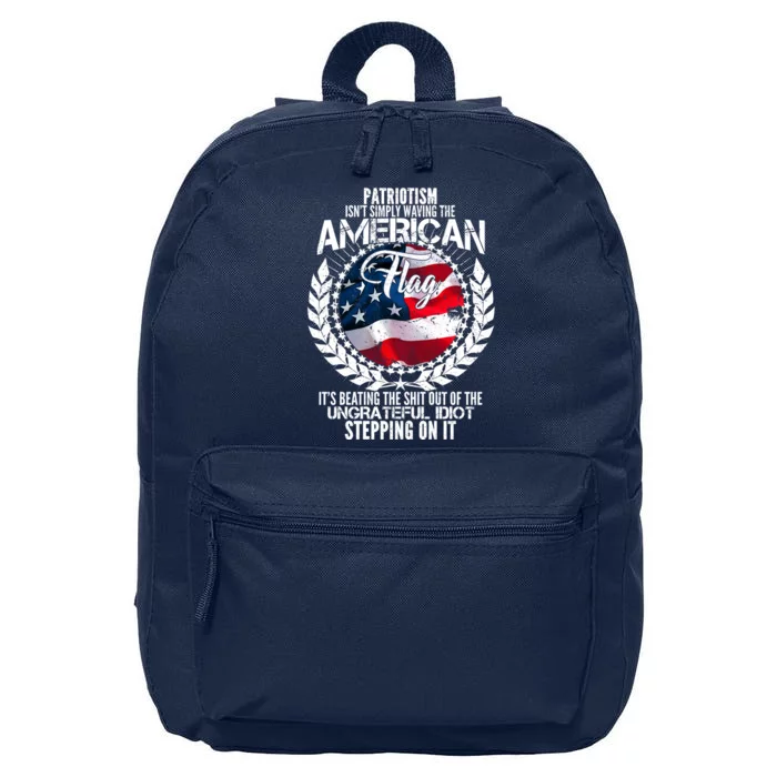 Patriotism American Flag 16 in Basic Backpack