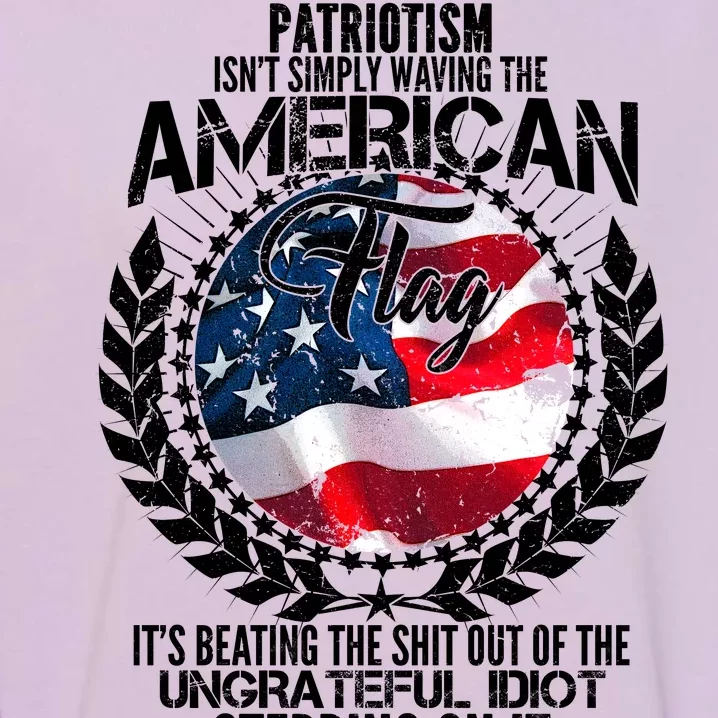 Patriotism American Flag Garment-Dyed Sweatshirt