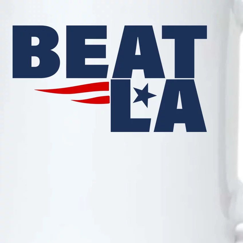 Patriots Beat LA Black Color Changing Mug