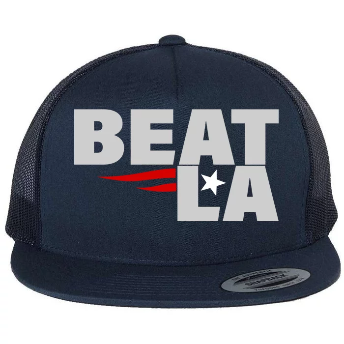 Patriots Beat LA Flat Bill Trucker Hat