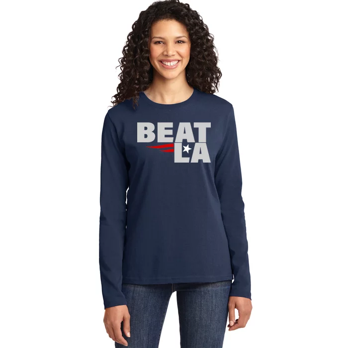 Patriots Beat LA Ladies Long Sleeve Shirt