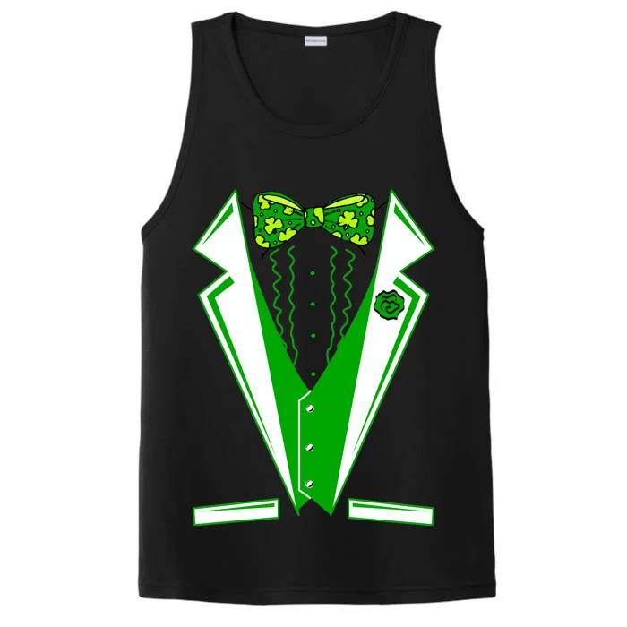 Patty Party Tuxedo Tux St Patrick's Day Performance Tank