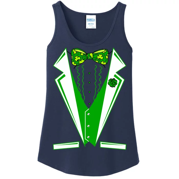 Patty Party Tuxedo Tux St Patrick's Day Ladies Essential Tank