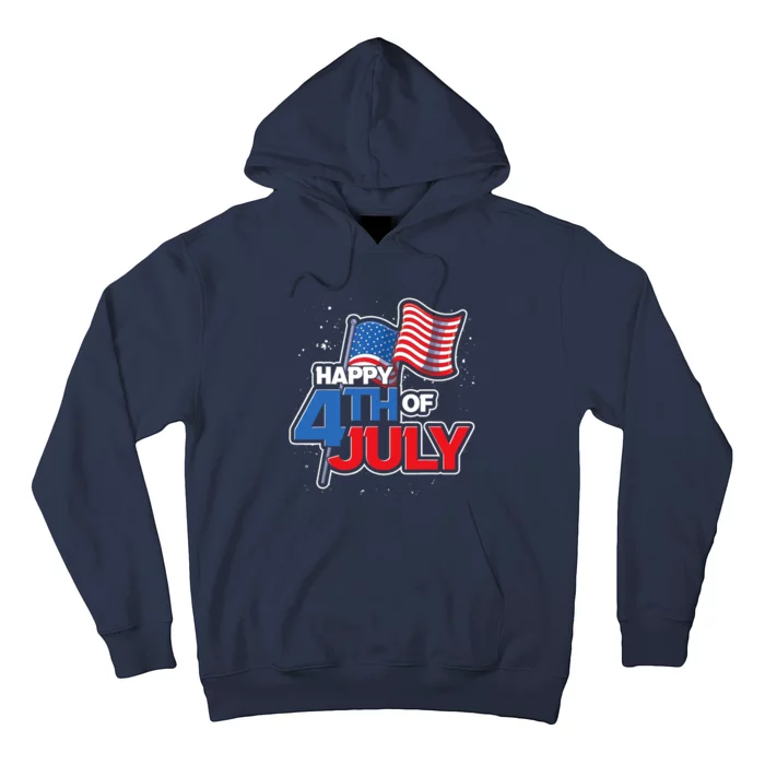 Proud American United States US Flag Happy 4th Of July Hoodie