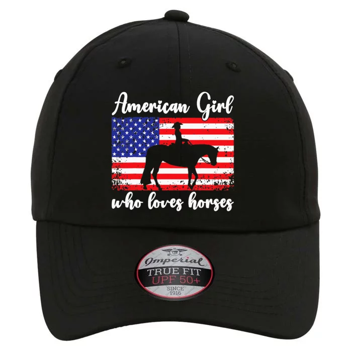 Proud American Usa Flag Who Loves Horses. The Original Performance Cap