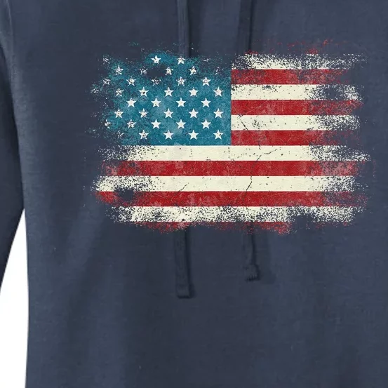 Patriotic American Usa Flag Women's Pullover Hoodie