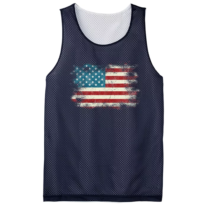 Patriotic American Usa Flag Mesh Reversible Basketball Jersey Tank