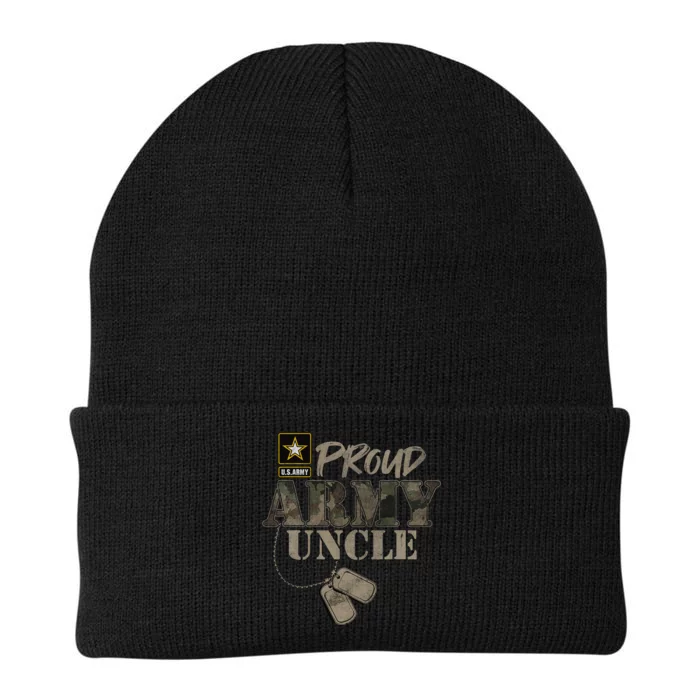 Proud Army Uncle Military Pride Knit Cap Winter Beanie