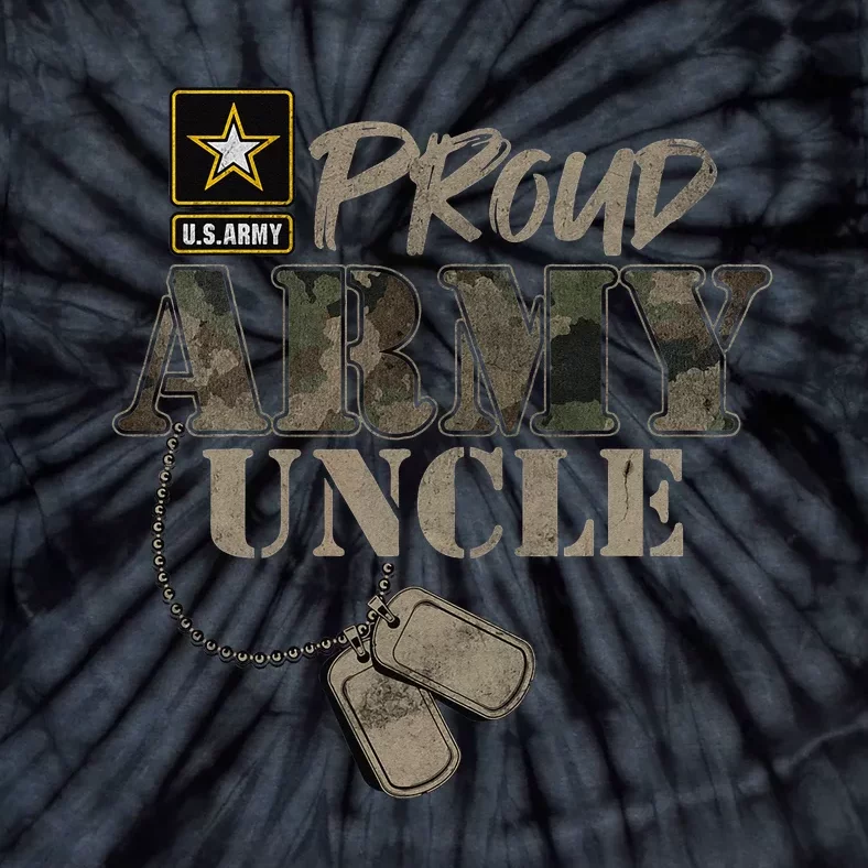 Proud Army Uncle Military Pride Tie-Dye T-Shirt