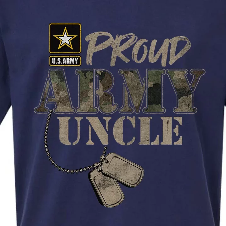 Proud Army Uncle Military Pride Sueded Cloud Jersey T-Shirt