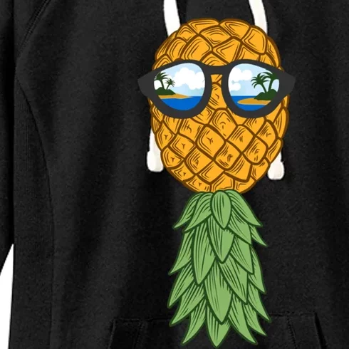 Polyamory And Upside Down Pineapple Summer Vacation Cruise Meaningful Gift Women's Fleece Hoodie