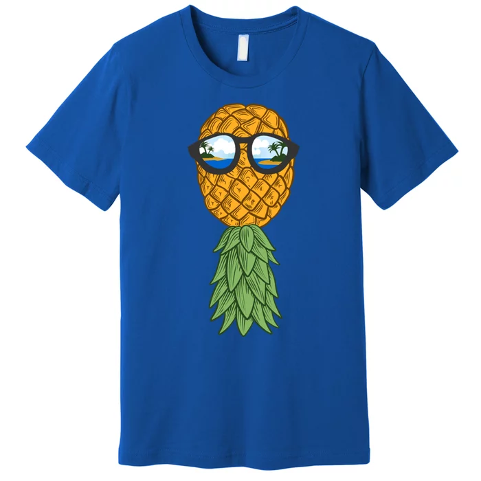 Polyamory And Upside Down Pineapple Summer Vacation Cruise Meaningful Gift Premium T-Shirt