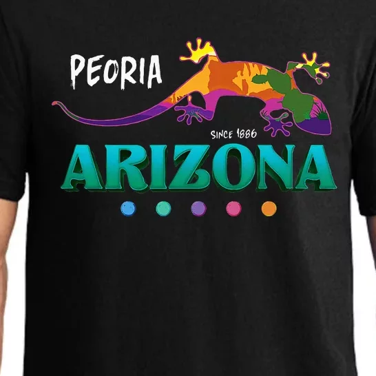 Peoria Arizona Usa Desert Gecko Lizard Vacation Souvenir Pajama Set