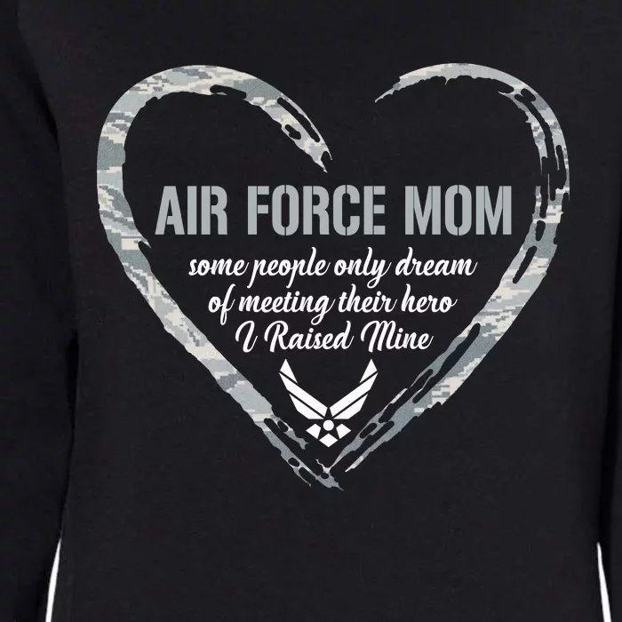 Proud American USAF Mom Woman Proud Mom Heart Military Mom Womens California Wash Sweatshirt