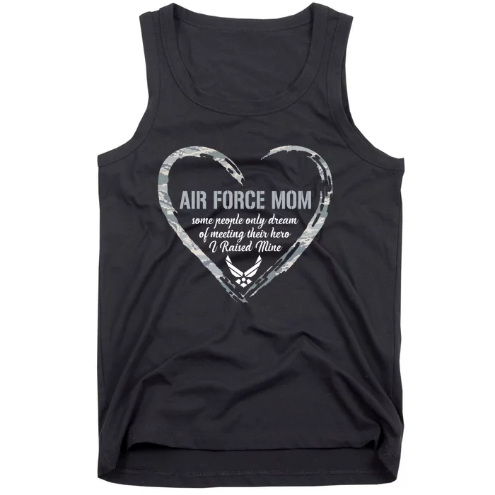 Proud American USAF Mom Woman Proud Mom Heart Military Mom Tank Top